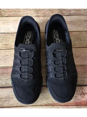 Skechers Slip In Shoes Womens 8.5 Breathe Easy Roll With Me Memory Foam Black thumbnail 2
