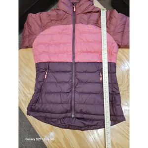 L.L. Bean Puffer Jacket Womens Small Orange Brown Long Sleeve Zip Up Outdoor C6 thumbnail 11