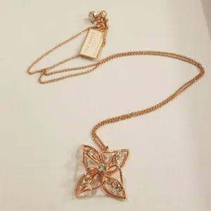 💕TED BAKER💕 Chelo Crystal Breeze Necklace ~ Rose Gold NWT thumbnail 4