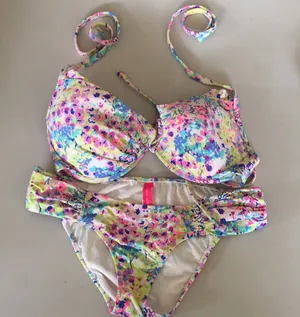 Victoria’s Secret neon splash bikini thumbnail 1