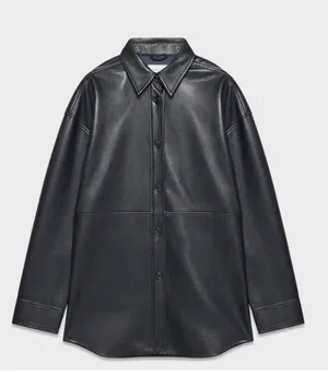 Aritzia Black Leather Jacket thumbnail 1