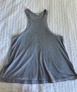 Free People - Grey oversized tank thumbnail 1