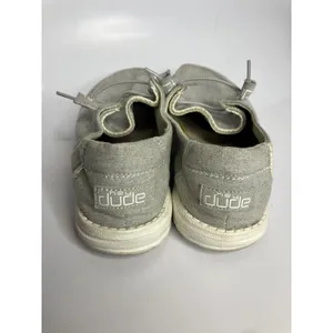 Hey Dude‎ chambray gray braid Wendy slip on loafers canvas women's size 9 casual thumbnail 4