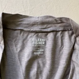 EILEEN FISHER Sleepwear by Garnet Hill Picot-Trim Knit Robe thumbnail 6