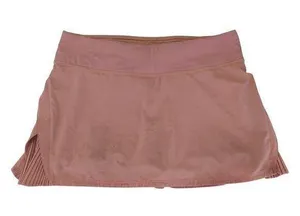 Lululemon Play Off The Pleats Skort Skirt Women's Size 8 Peach Tennis Athletic thumbnail 1