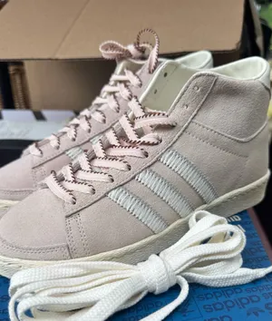 adidas Women’s Blush Pink Suede High-Top Sneakers thumbnail 1