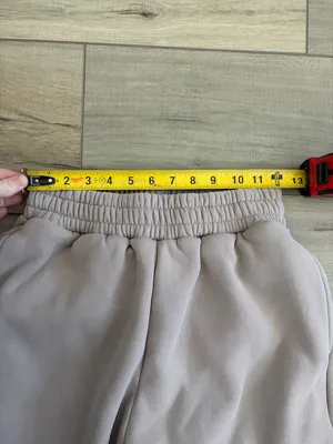 COMFRT Travel Essentials Oversized Unisex Jogger Fleece Sweatpants Bark Small thumbnail 7