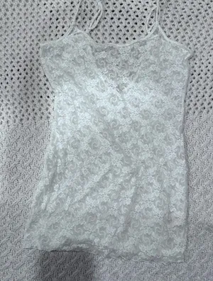 Intimate Free People WOMENS white Lace Fitted Camisole S/P thumbnail 1