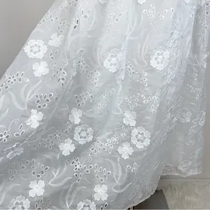Elliatt Delphi Embroidered Lace Midi Dress in White Bridal Wedding Ready thumbnail 6