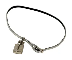 Tom Ford Silver Metallic Padlock Key Adjustable‎ Necklace Belt thumbnail 1