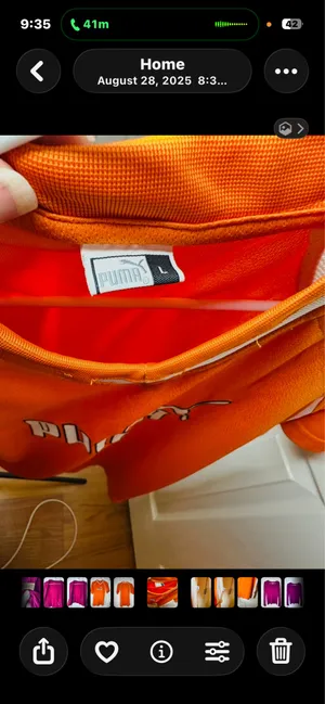 PUMA Orange Performance Athletic T-Shirt L thumbnail 2