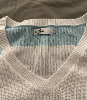 Hollister Striped V Neck Sweater thumbnail 2