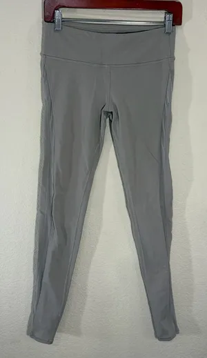 Alo Yoga 7/8 High-Waist Airbrush Legging - Taupe- Sz S Double Mesh Side Outdoor thumbnail 1