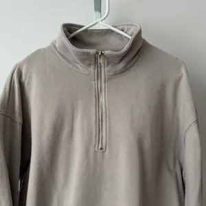 Rozalia x Atoir XS Taupe‎ Quarter Zip Sweatshirt Pullover Mock Neck Athleisure thumbnail 2