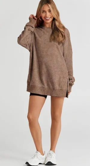 Brown Oversized Sweatshirt – New With Tags thumbnail 1