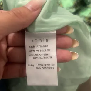 Atoir Leave Me Be Dress Aspen Green Plaid Tweed Mini Dress XS NWT Ruffle thumbnail 7