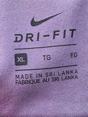 Nike Deep Purple V-Neck Sports Bra with Gold Logo thumbnail 5