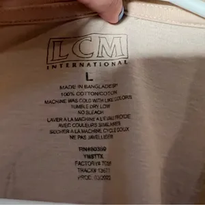 LCM International Unisex Sz Large T-Shirt Botanic Shop Holland Beige Gray Cotton thumbnail 9