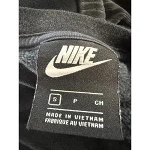 Nike Womens Sportswear Black Corduroy Chevron Cropped Sweatshirt Small‎ 3414 thumbnail 4