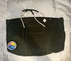 NWT Free People Been There Badge Tote Bag In Color Sea Serpent $128MSRP No refunds or cancellations thumbnail 8