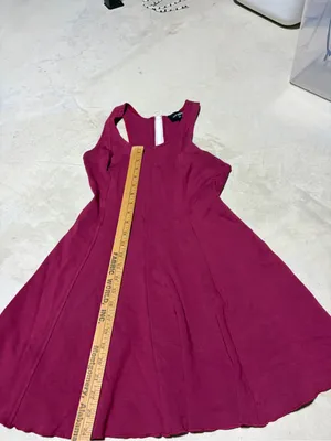 Aritzia Wilfred free Berry-Tone Sleeveless Fit & Flare Mini Dress 8 thumbnail 5