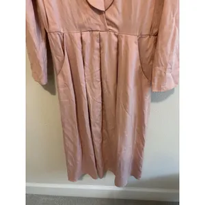 Vintage Jessica Howard by Mitchell Rodbell Pink Cotton Maxi Dress Cottagecore L‎ thumbnail 6