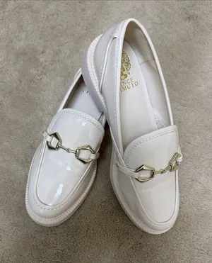 Vince Camuto Cream Patent Loafers thumbnail 1