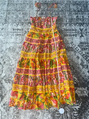 Farm Rio Women's Mixed Fruits Paradise Midi Dress thumbnail 6