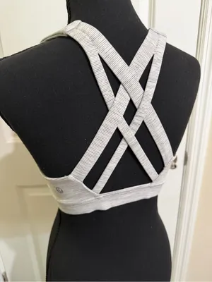 Lululemon Free To Be Wild Sports Bra Size 8 Wee Are From Space Gray Strappy thumbnail 2