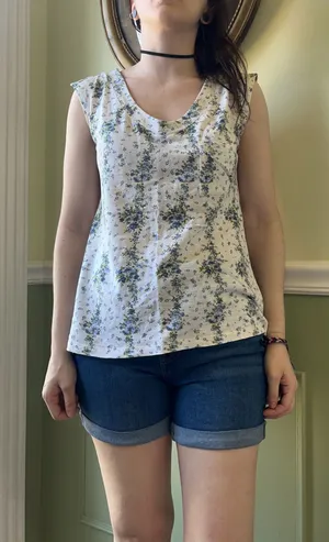 Mossimo Y2K floral pocket tank top thumbnail 1