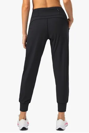 NEW Pockets High Waisted Athletic Workout Yoga Pants Joggers M 25.5” inseam thumbnail 2