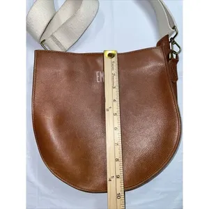 VTG Madewell The Transport Crossbody Saddle Bag Brown‎ Leather Adjustable Strap thumbnail 9