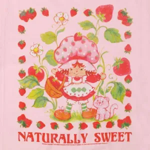 Strawberry Shortcake Graphic Tee M NWT Pink Retro 90s Vintage Character Summer thumbnail 2