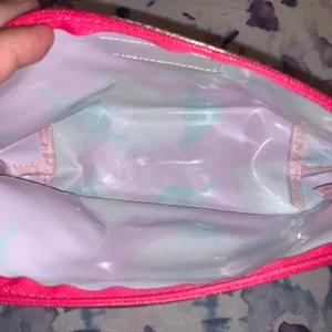 Lilly Pulitzer x Estée Lauder Lemon Print Makeup Bag Pink‎ Zipper Cosmetic Pouch thumbnail 3