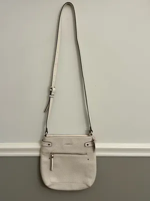 NWT Fiorelli Anna Soft White Cream Textured Pebbled Faux Leather Crossbody Bag thumbnail 3