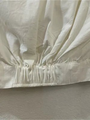 Reistor Women's Oversized Crop Shirt in Off-white Organic Cotton Size XS NWT thumbnail 8