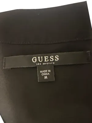 GUESS Floral Satin Faux Wrap Dress Size M NWT Flutter Sleeve Tassel Belt thumbnail 4