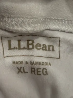 L.L.Bean white turtle neck size xlarge . thumbnail 4