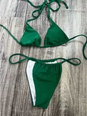 SheIn green bikini set thumbnail 3