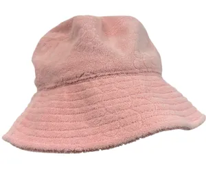 Target Pink Terry Cloth Floral Embossed Bucket Hat Kidcore Y2K Kawaii thumbnail 1