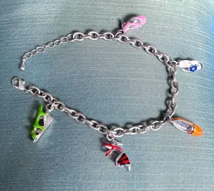 Shoe charm bracelet Silver thumbnail 1