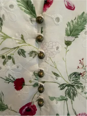 Entro Floral Print Maxi Dress in White Size S thumbnail 6