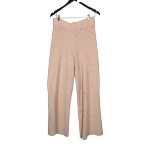 SKIMS Cozy Knit Wide Leg Lounge Pants Beige L XL Fuzzy Cozy‎ Comfortable Winter thumbnail 2