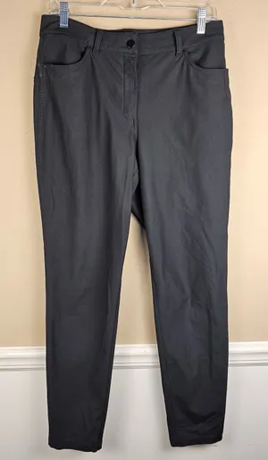 Lululemon Womens Black City Sleek 5 Pocket High Rise 7/8 Pants 10 thumbnail 1