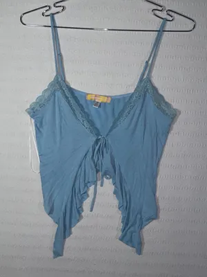 Urban Outfitters Romantic Lace Trim Flyaway Cami Top Size M Fairy Coquette thumbnail 1