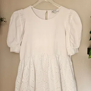 Peter Som Collective Rent the Runway White Combo Eyelet Dress Mini Sz 6 $360 thumbnail 5