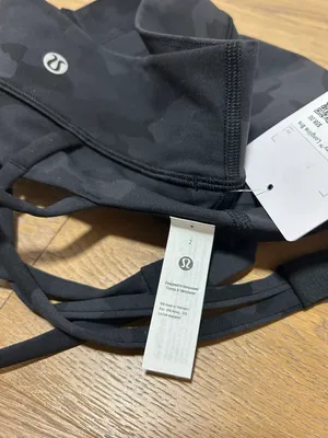 Lululemon Size 2  energy bra - Black Camo thumbnail 7