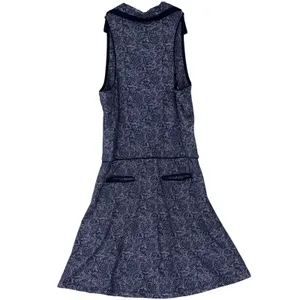 Scratch Seventy Sleeveless Collared Golf Tennis Polo Dress Blue Paisley Size M thumbnail 7