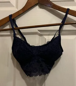 Gilly Hicks by Hollister Lace Bralette in Navy Blue - size xxs thumbnail 1