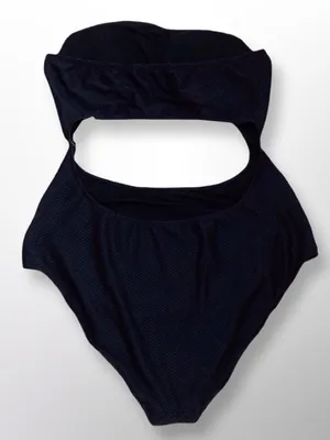 Aerie One Piece Full Coverage Swimsuit | Black Textured | XXL Long / Tall NWT thumbnail 7